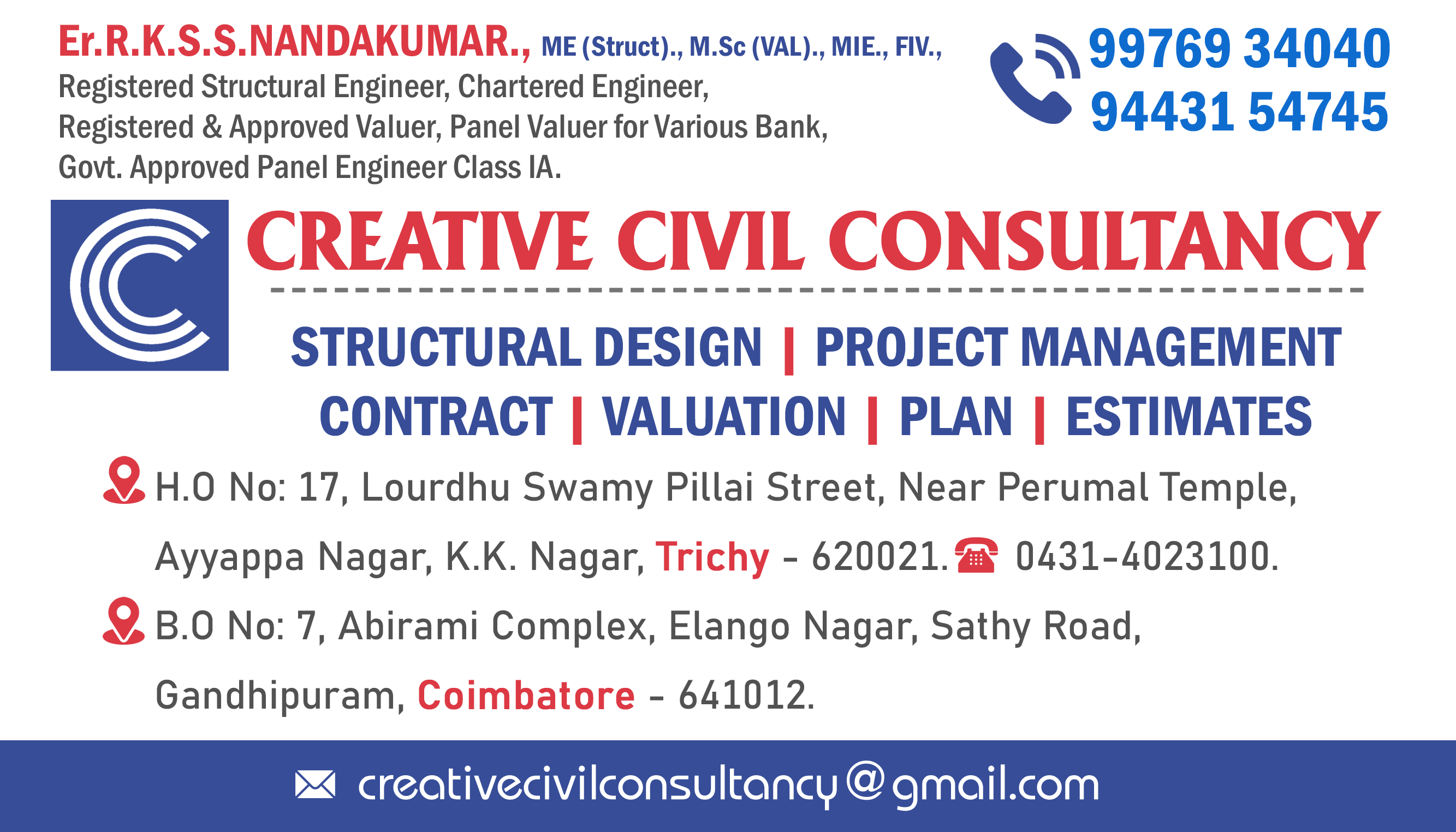 Creative Civil Consultancy Trichy